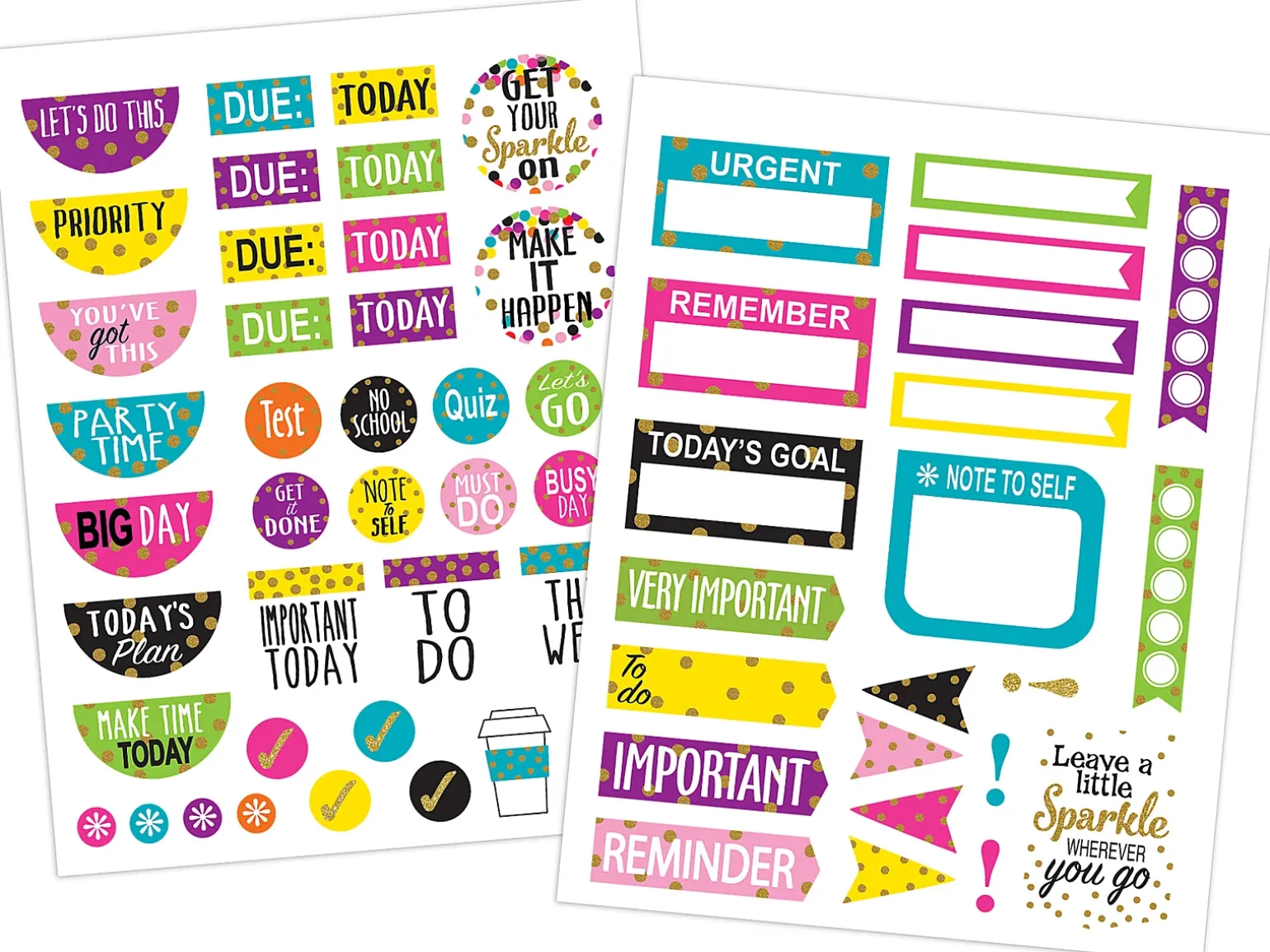 Confetti Planner Stickers