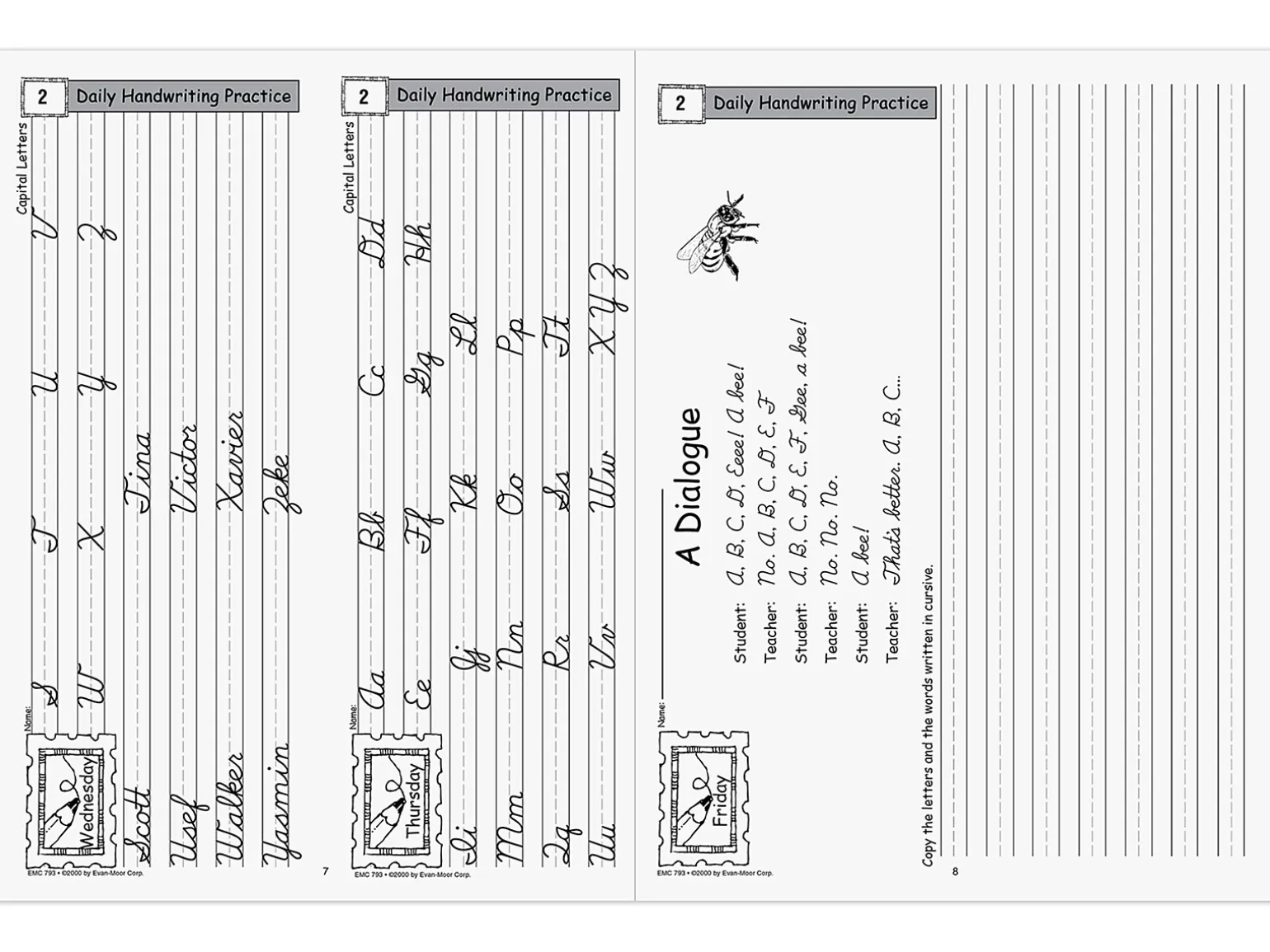 Contemporary Cursive Daily Handwriting Practice Workbook