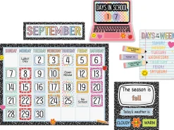 Cool for School Calendar Bulletin Board Set