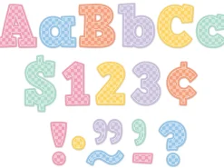 Cool for School Checkered 4" Punch-Out Letters