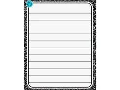 Cool for School Composition Lined Poster