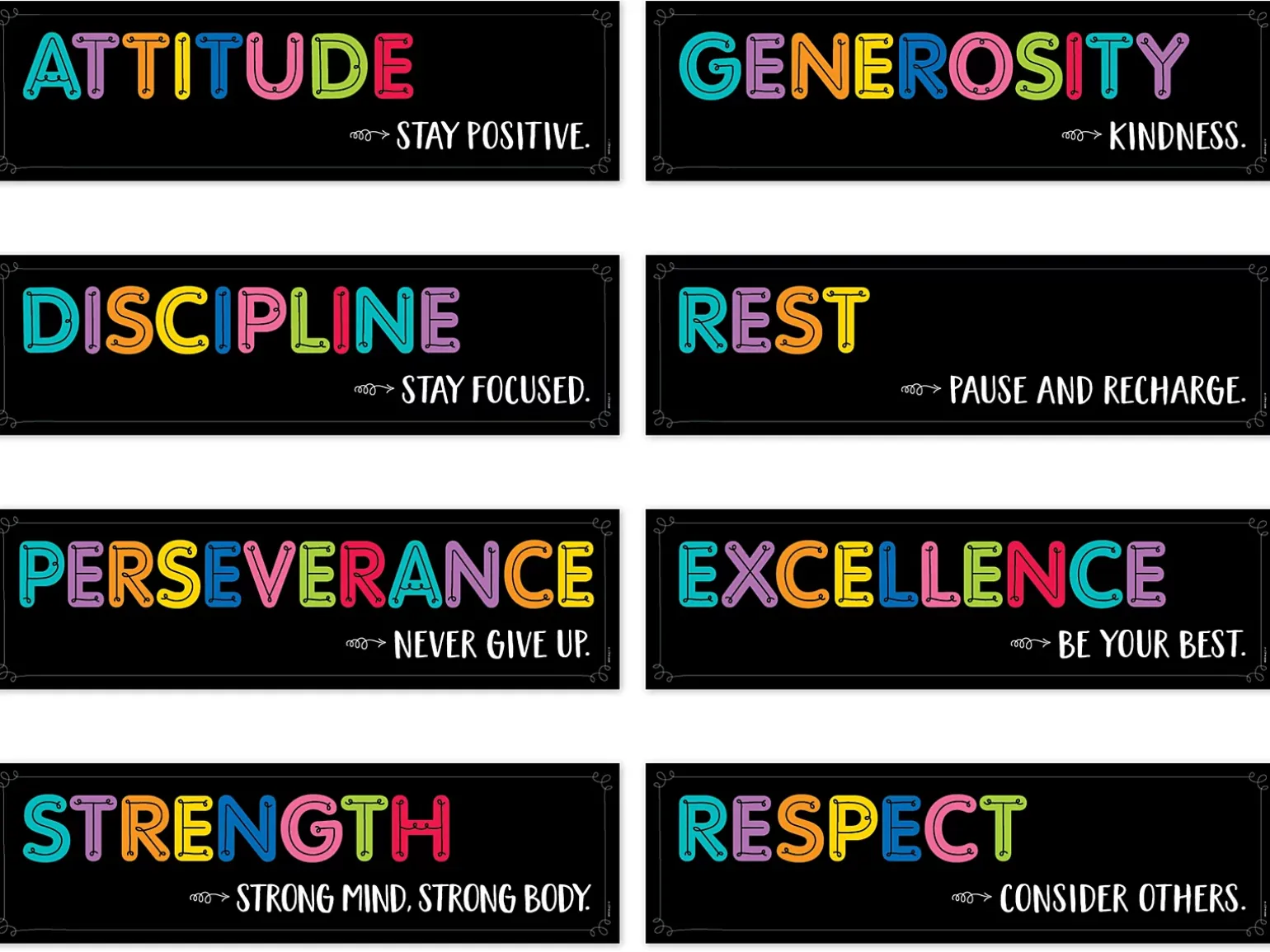 Core Decor Mindset Bulletin Board Set