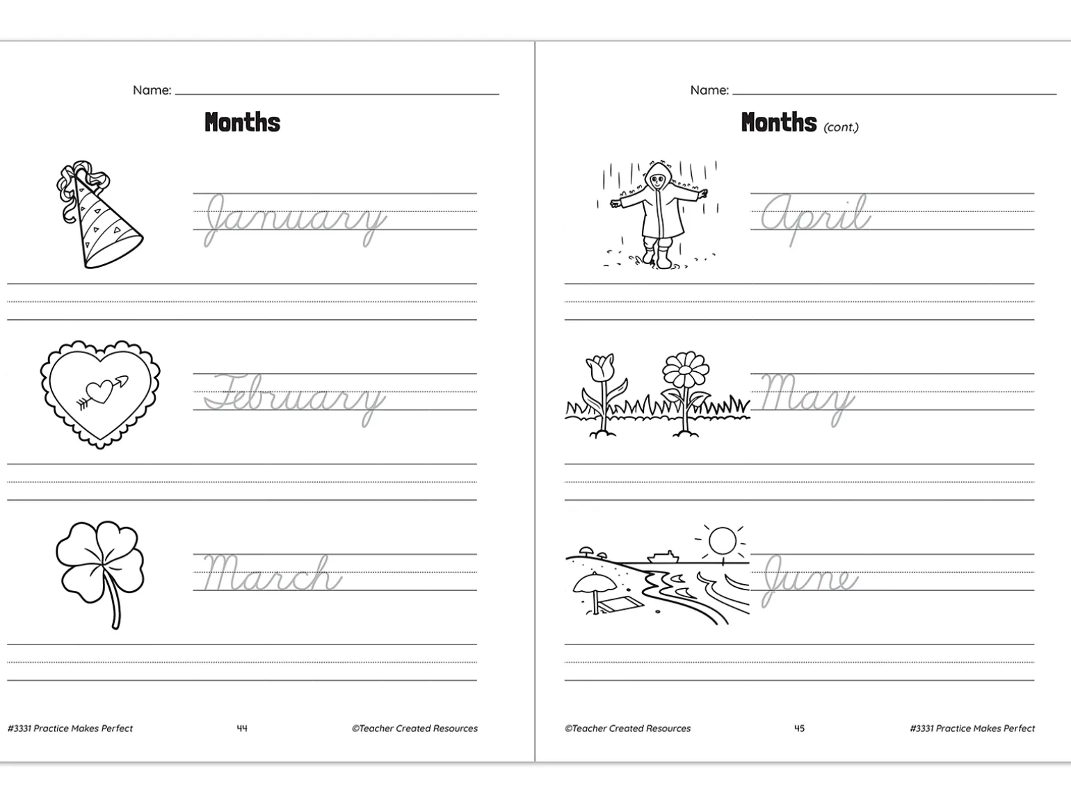 Cursive Writing Practice Workbook