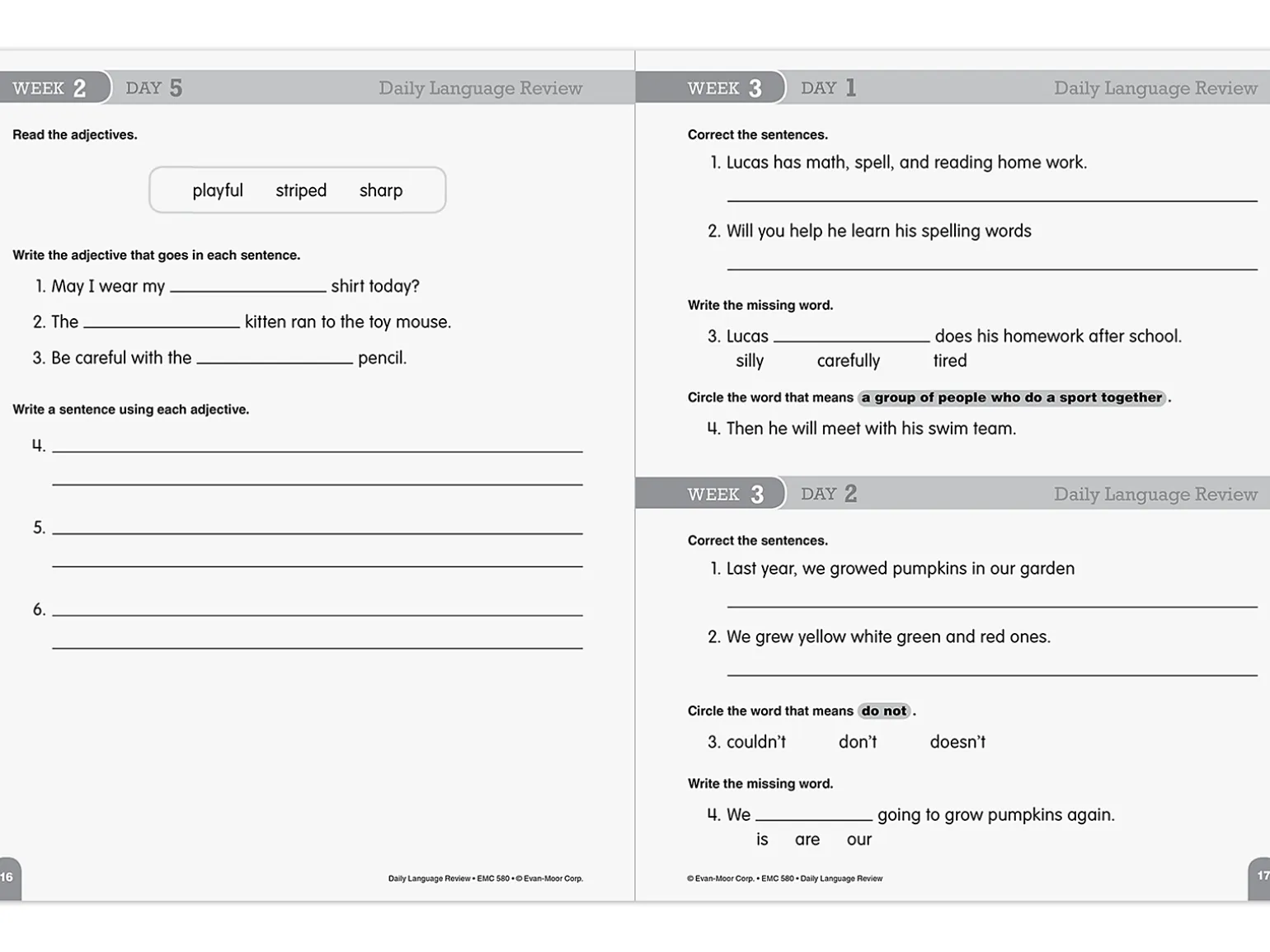 Daily Language Review Workbook - Gr. 2