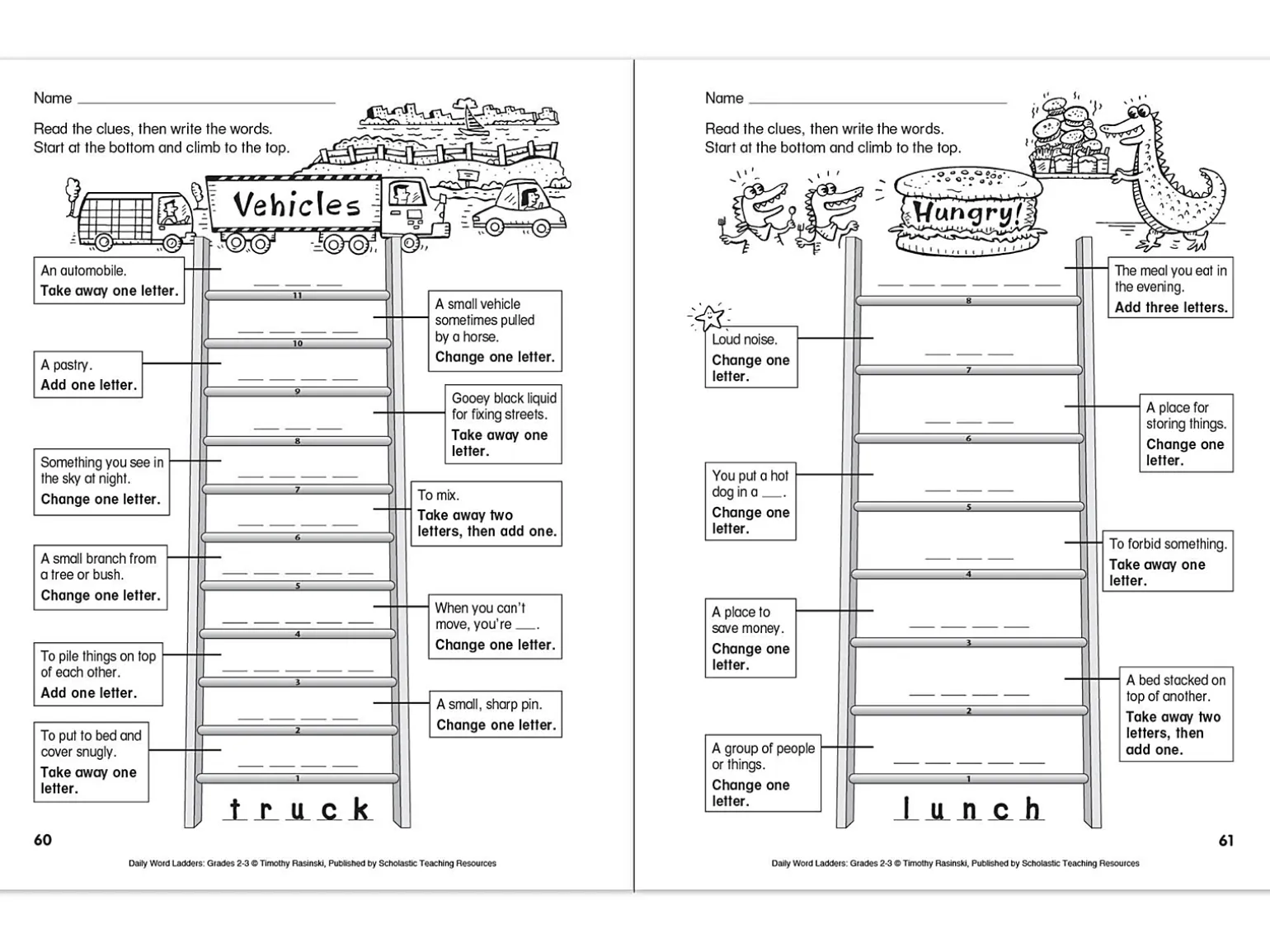 Daily Word Ladders Workbook - Gr. 2-3