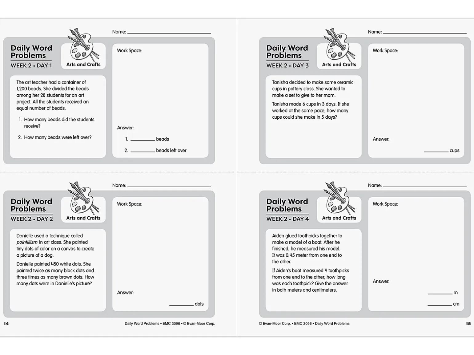 Daily Word Problems Workbook - Gr. 6