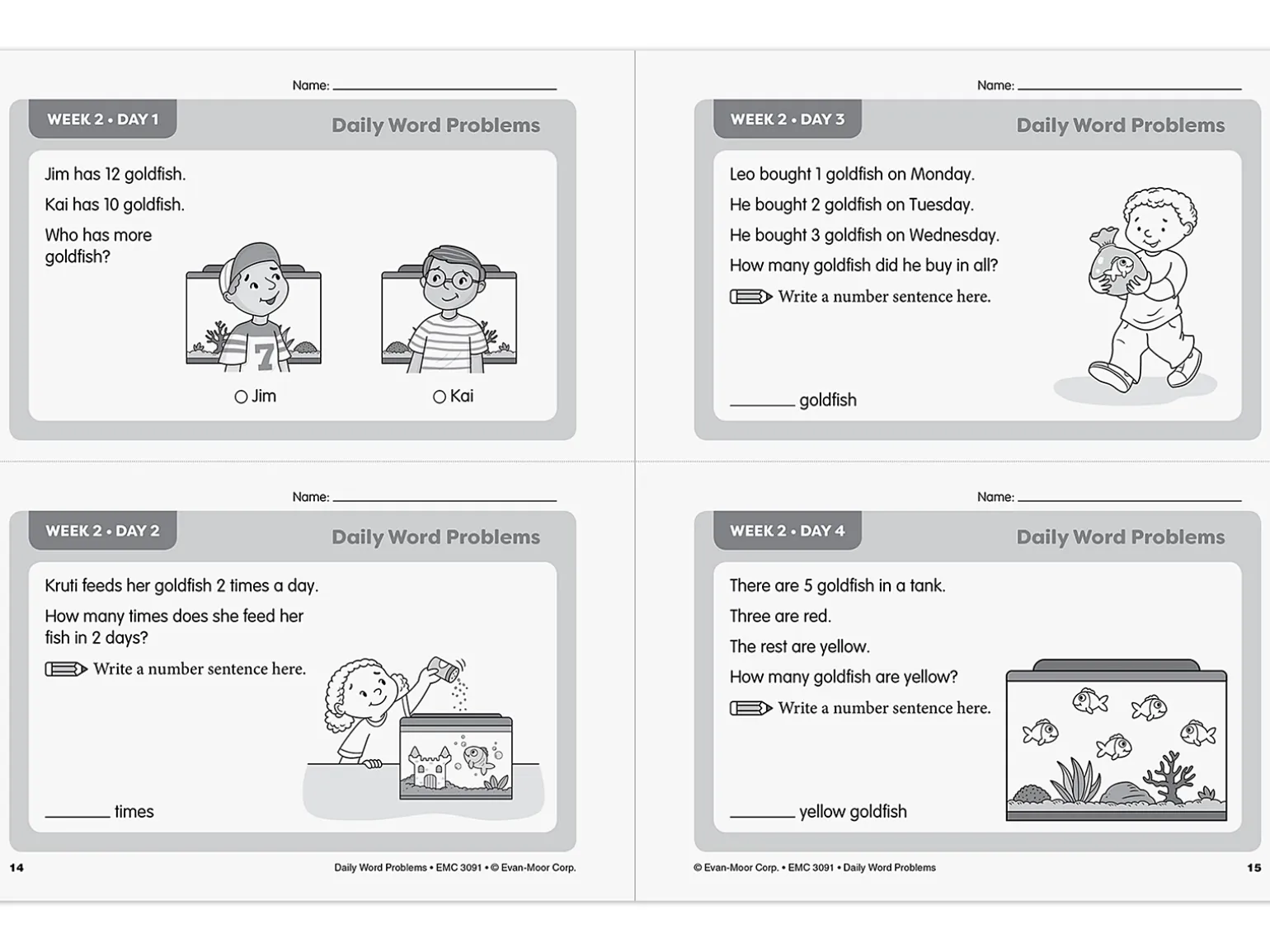 Daily Word Problems Workbook - Gr. 1