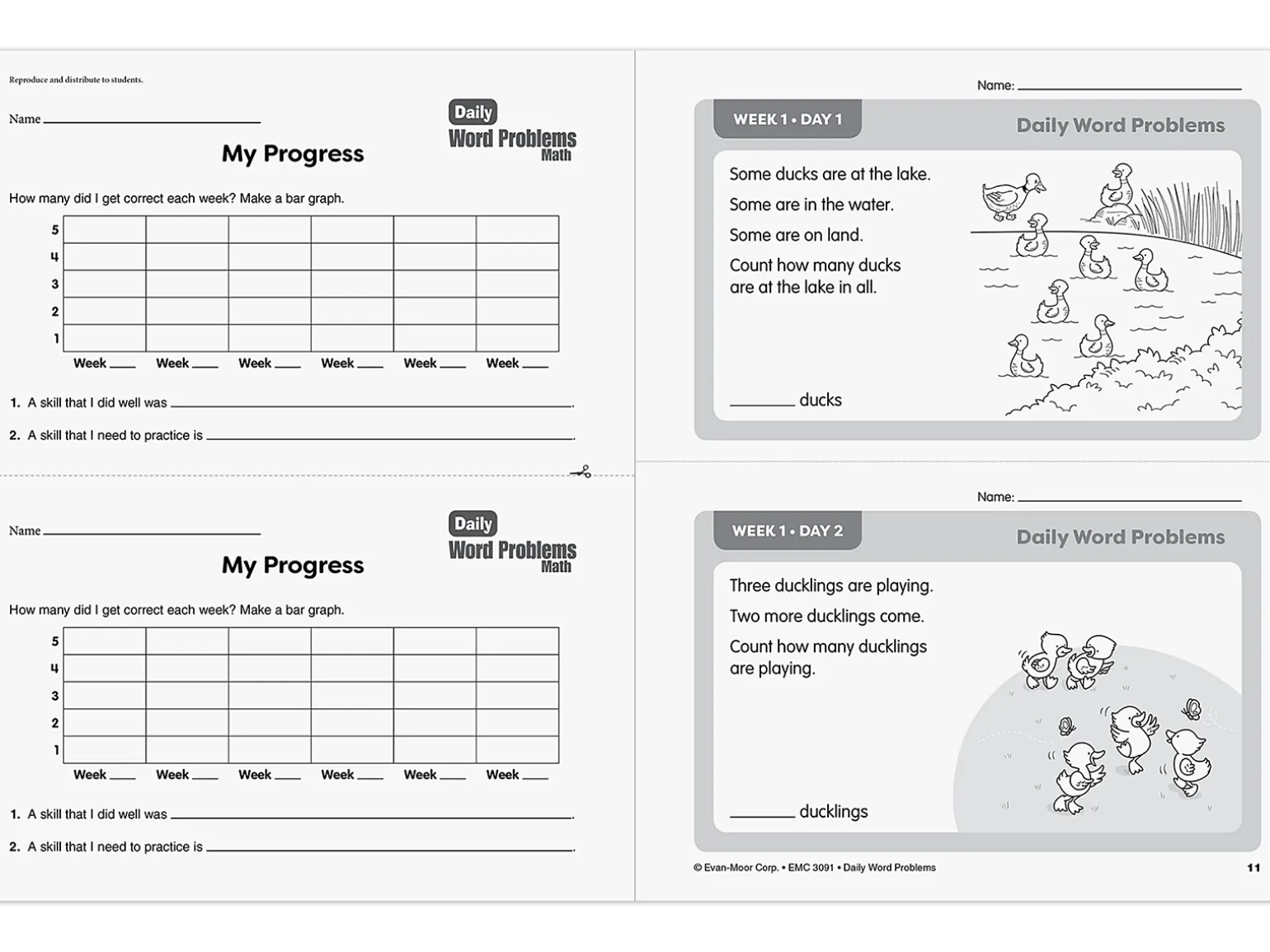 Daily Word Problems Workbook - Gr. 1