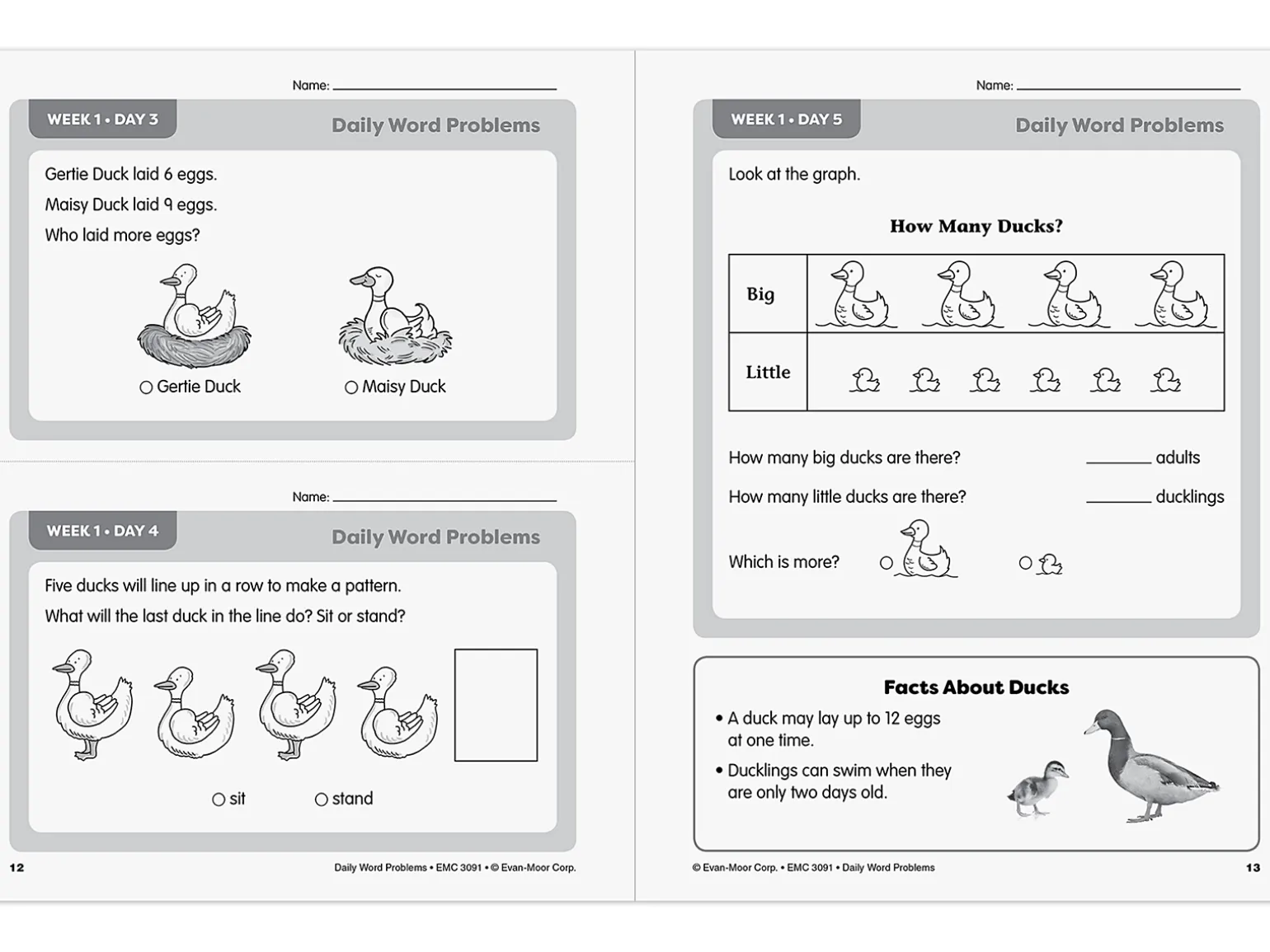 Daily Word Problems Workbook - Gr. 1
