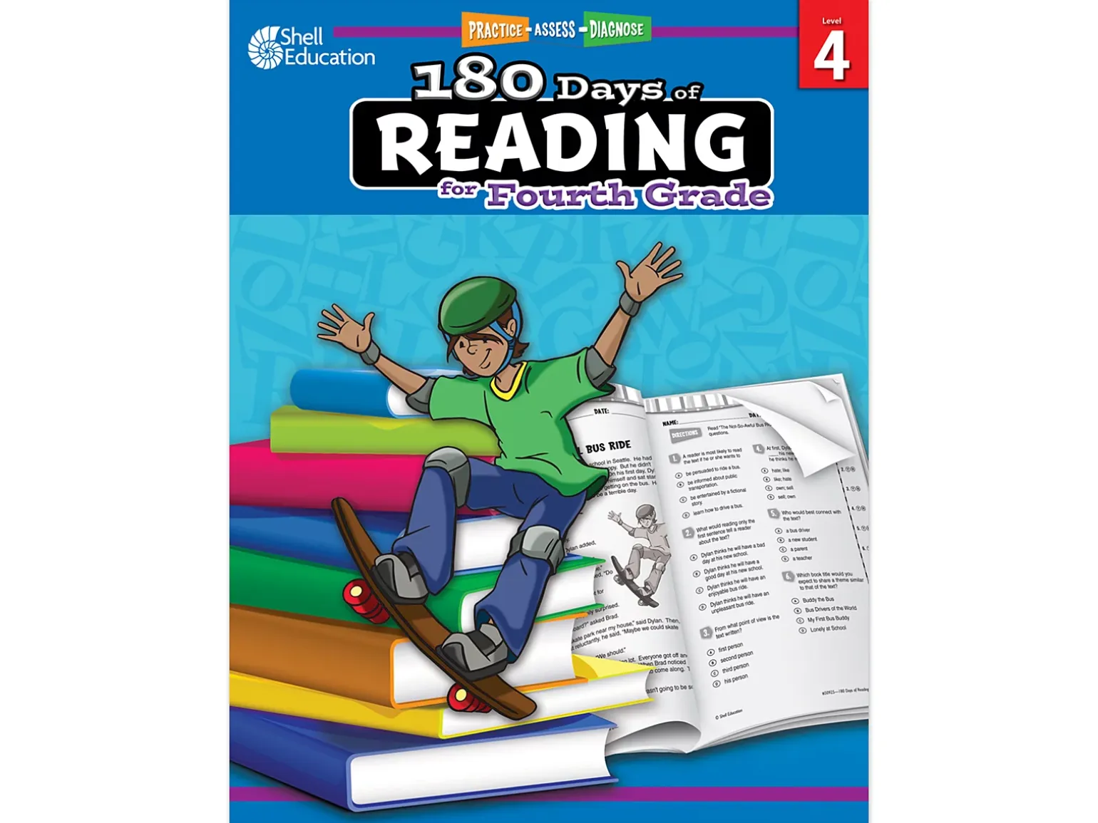 180 Days of Reading Workbook - Gr. 4