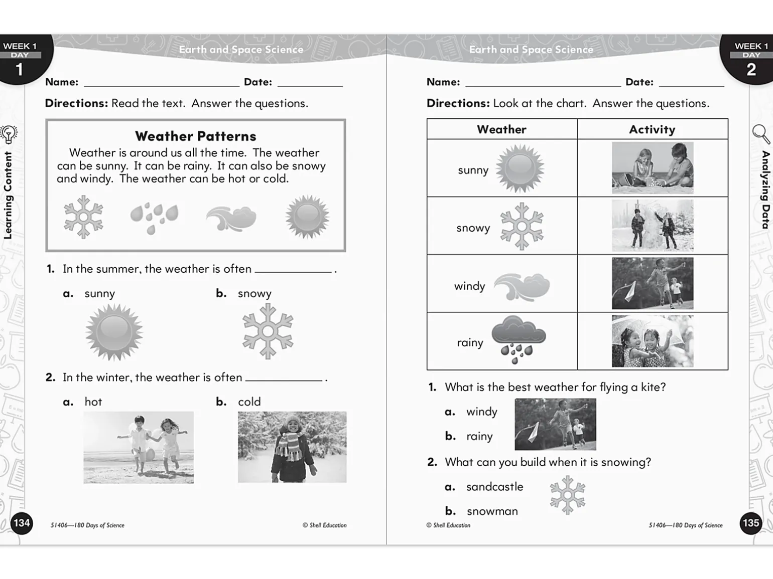180 Days of Science Workbook - Kindergarten
