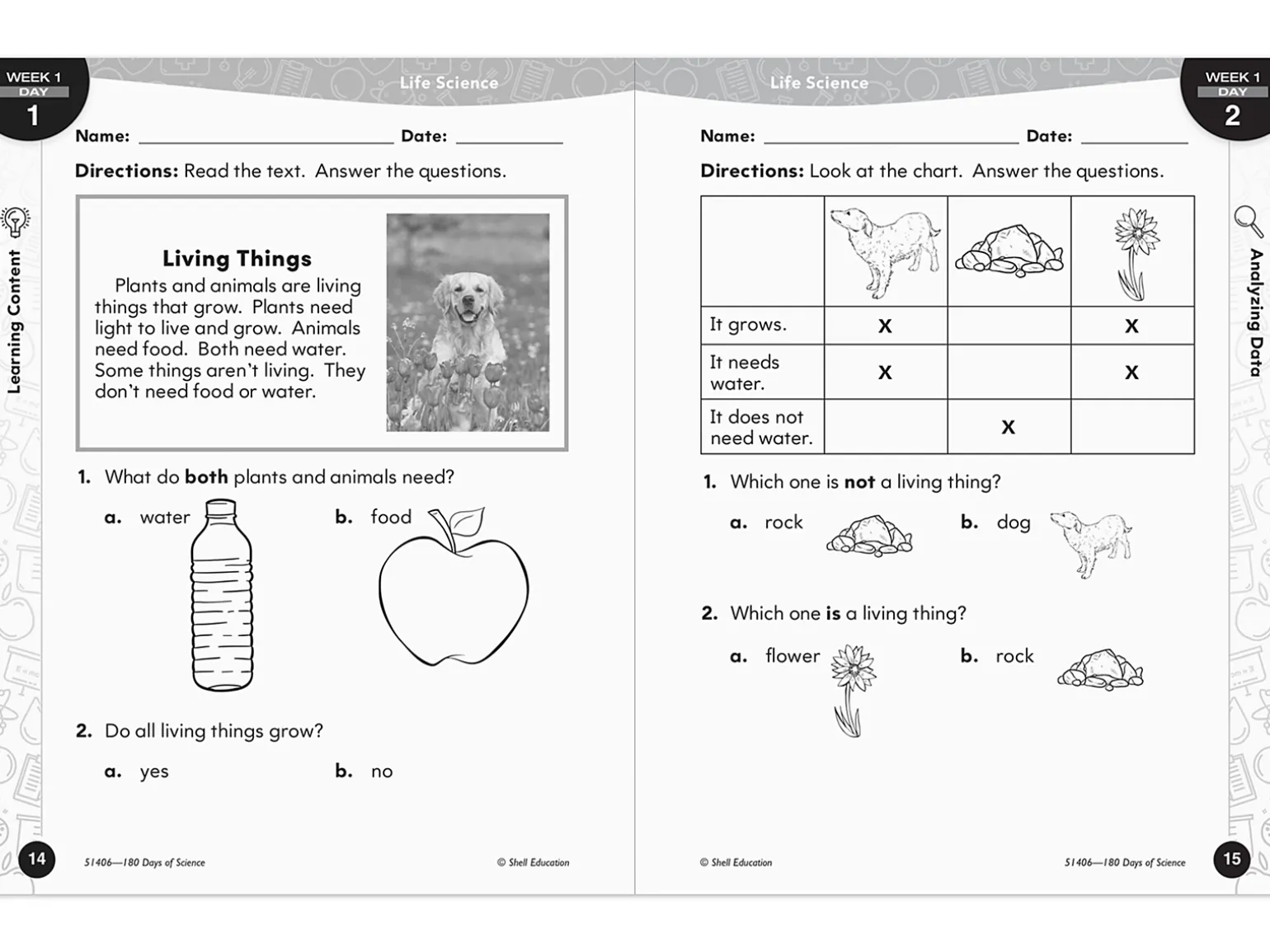 180 Days of Science Workbook - Kindergarten