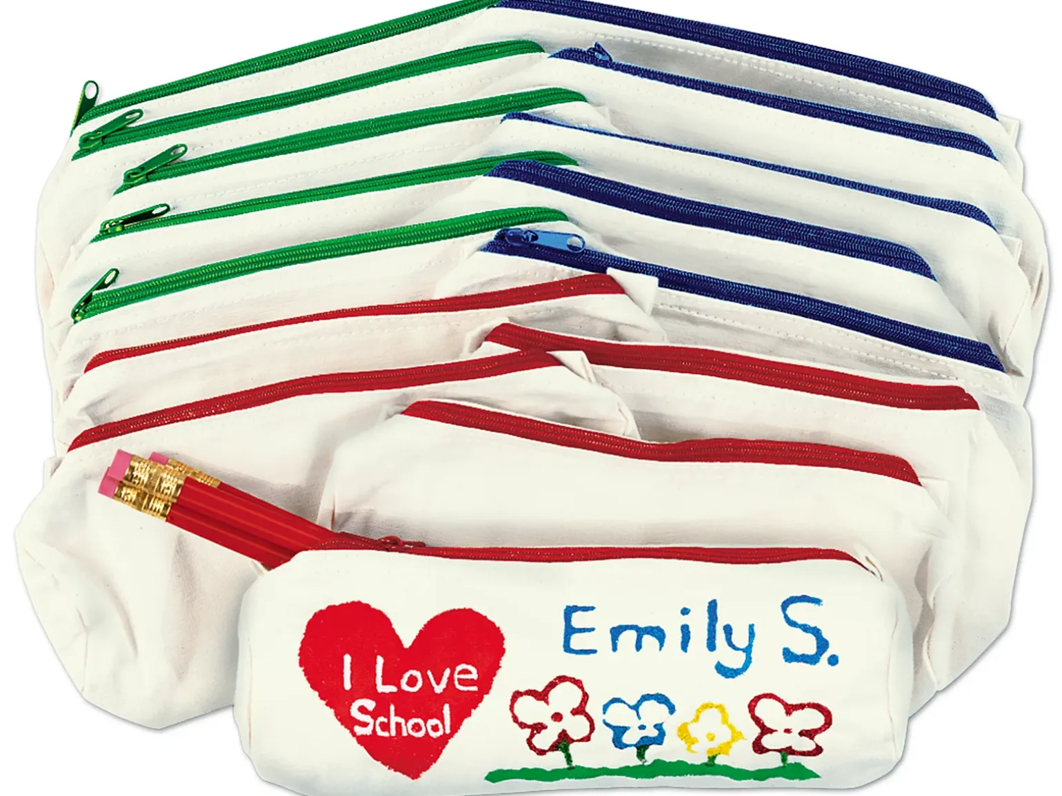 Design-Your-Own Pencil Cases - Set of 15
