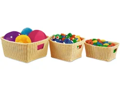 Dishwasher-Safe Plastic Baskets - Natural