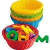 Dishwasher-Safe Round Multicolor Baskets - Set of 5