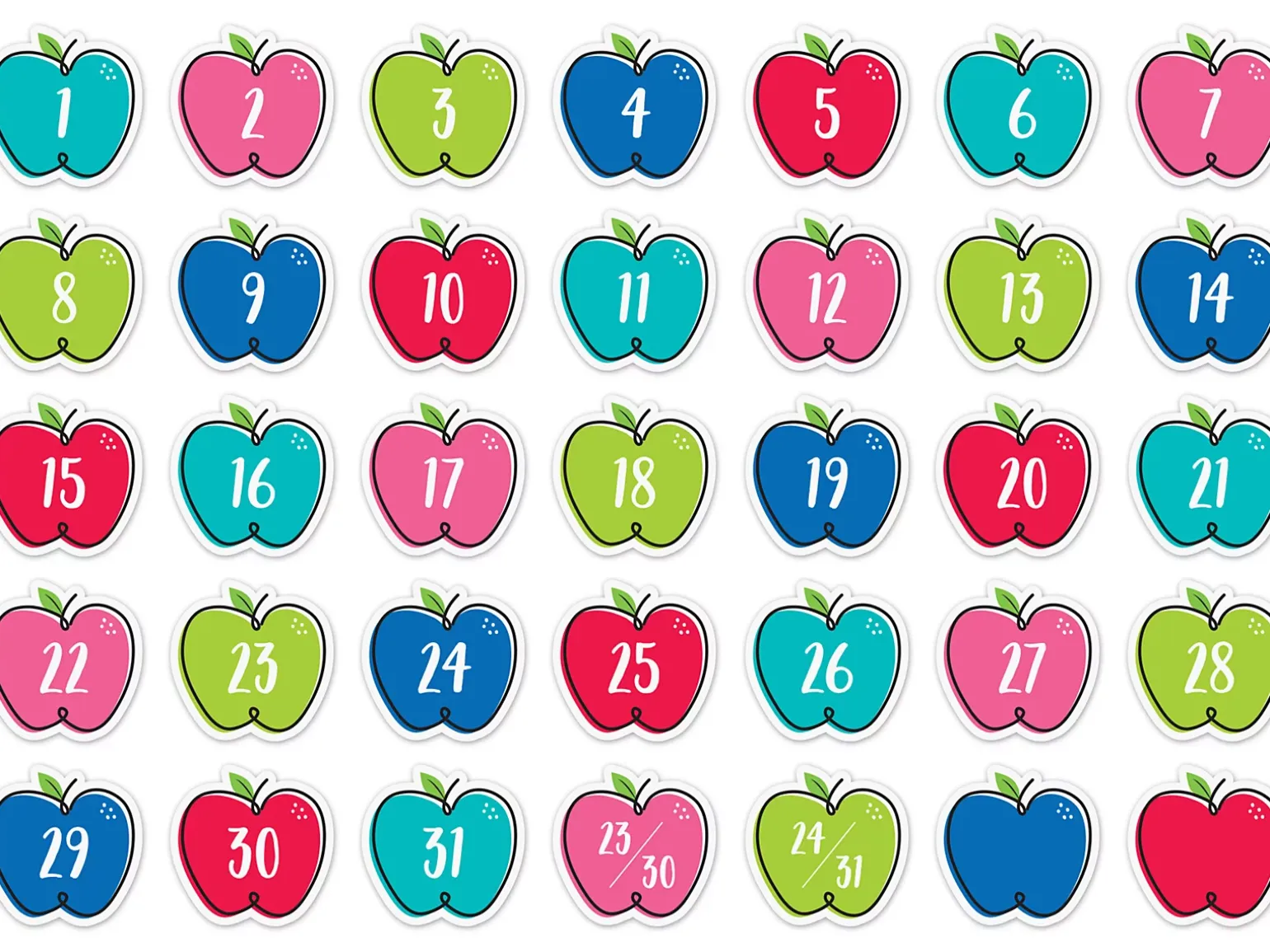 Doodle Apple Calendar Mini Accents