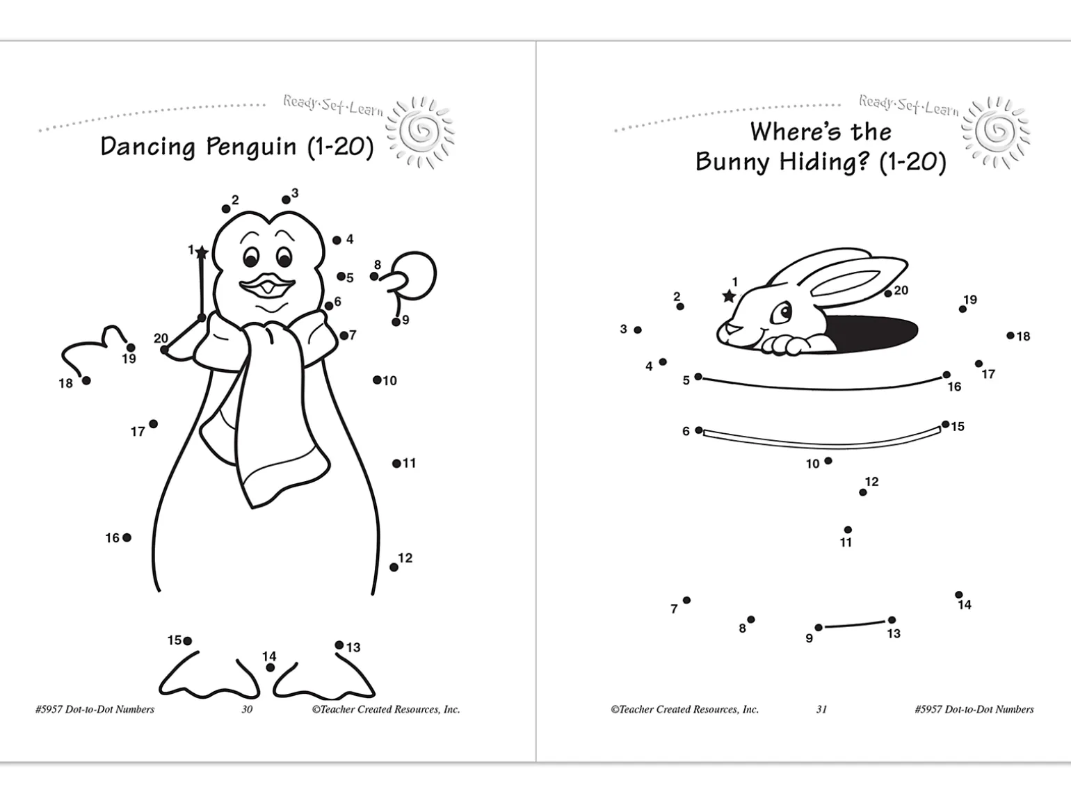 Dot-To-Dot Numbers Workbook