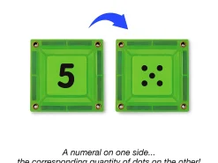 Double-Sided Magnetic Number Tiles