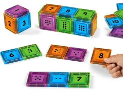 Double-Sided Magnetic Number Tiles