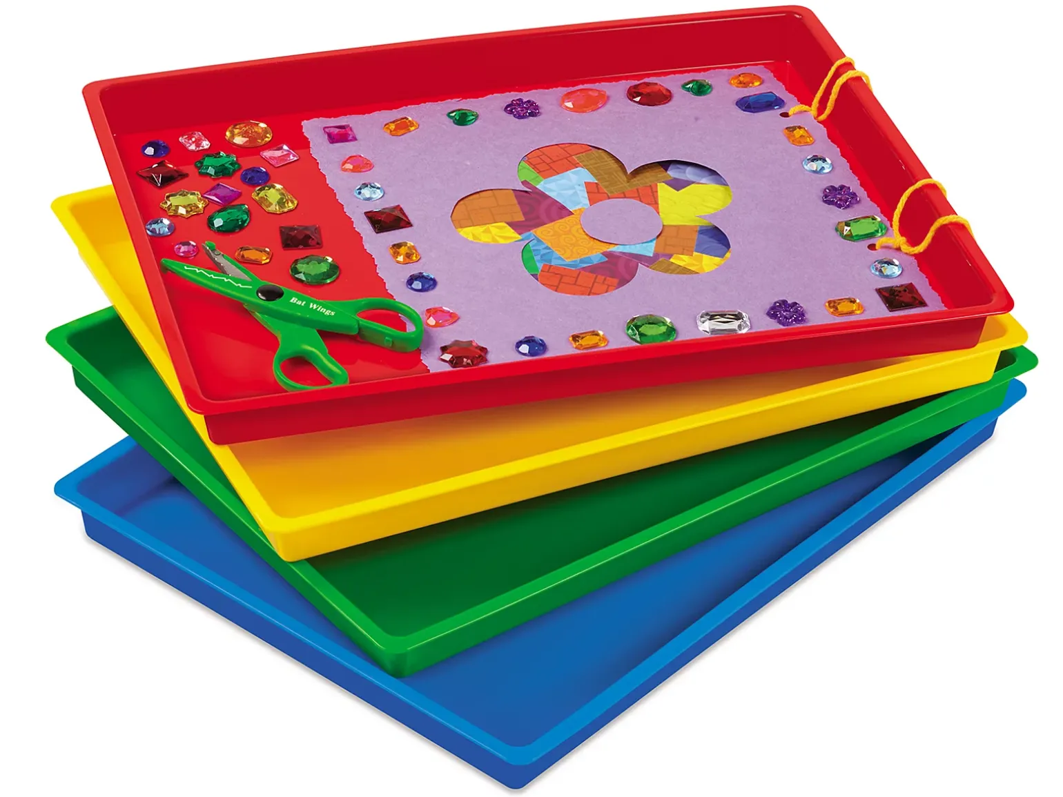 Easy-Clean Craft Trays - Set of 4
