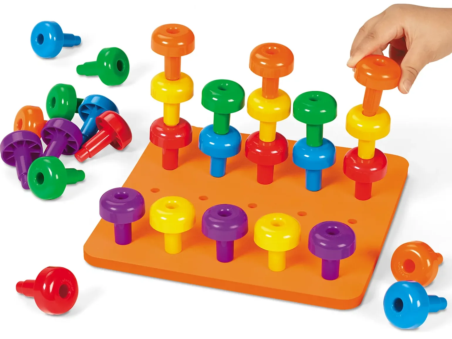 Easy-Grip Jumbo Pegs & Pegboard Set