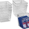 Easy-Tote Clear-View Bins - Set of 6