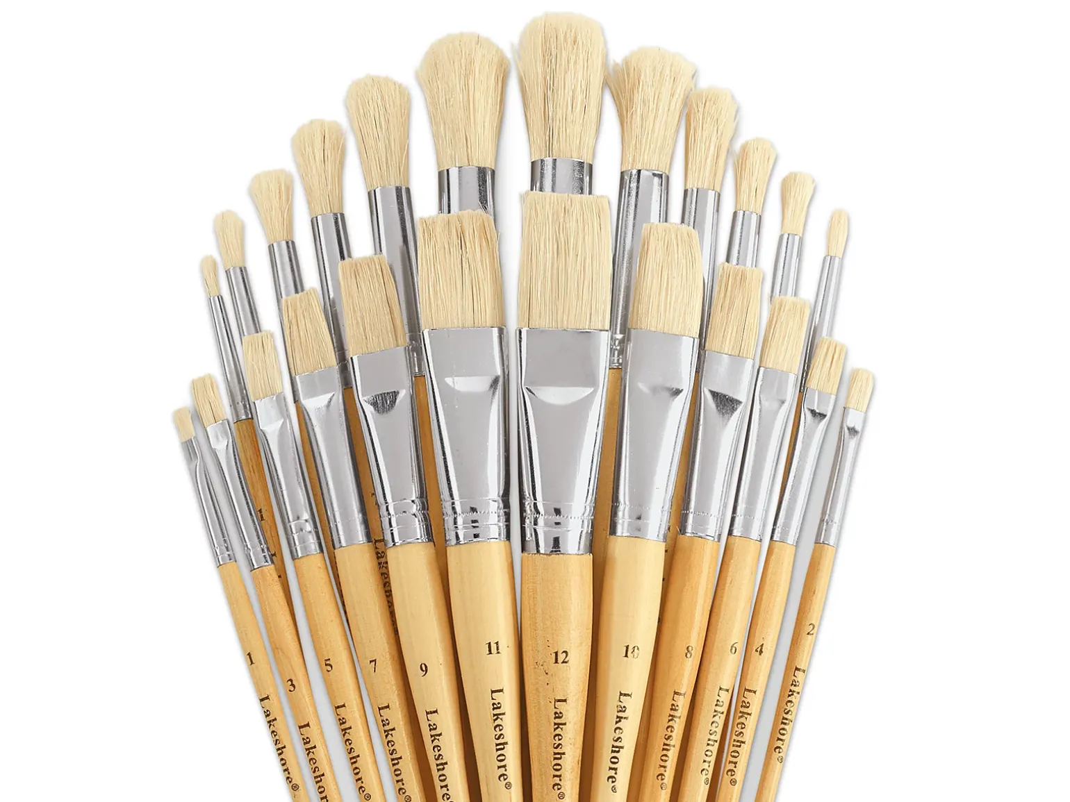Economy Paintbrush Assortment - Set of 24