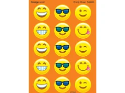Emoji Cheer Orange-Scented Stickers
