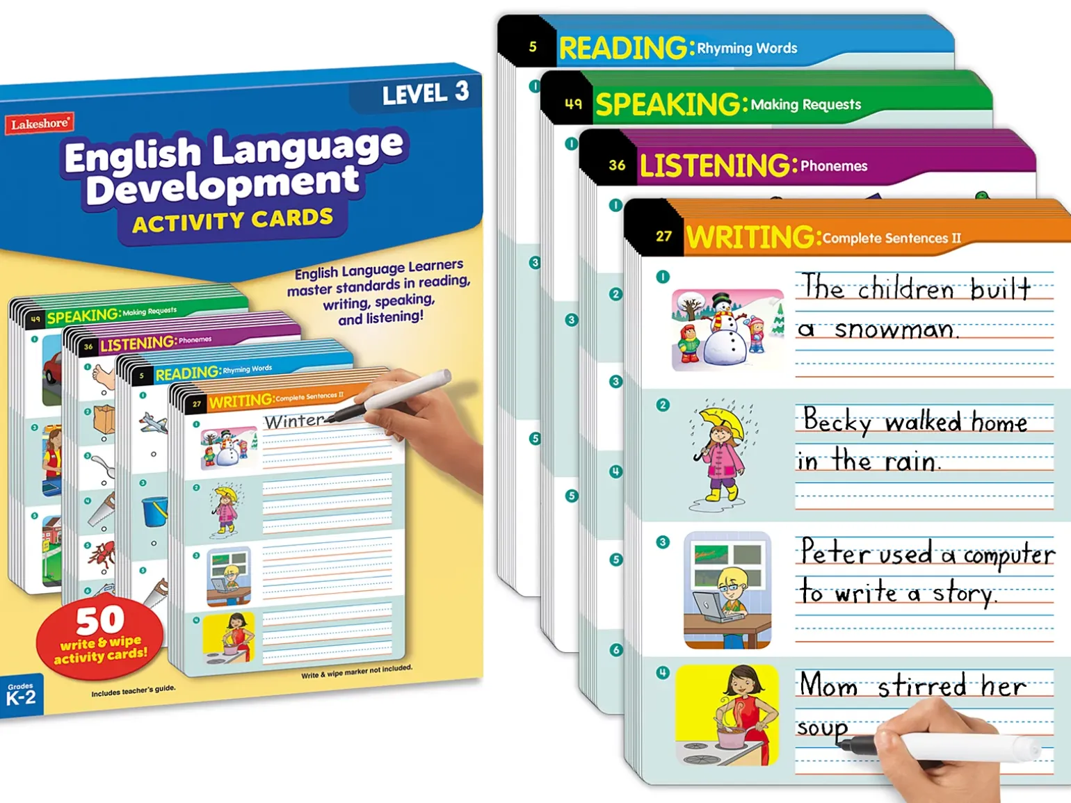 English Language Development Activity Cards - Level 3