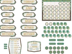 Eucalyptus Calendar Bulletin Board Set