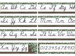 Eucalyptus Cursive Bulletin Board Set