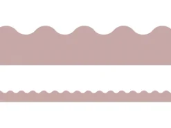 Everyone Is Welcome Light Mauve Scalloped Border