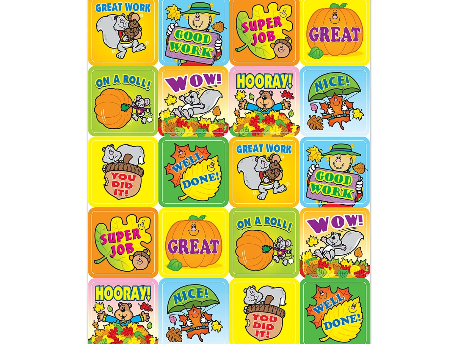Fall Fun Motivational Stickers