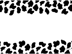 Farm Friends Cow Print Name Tags