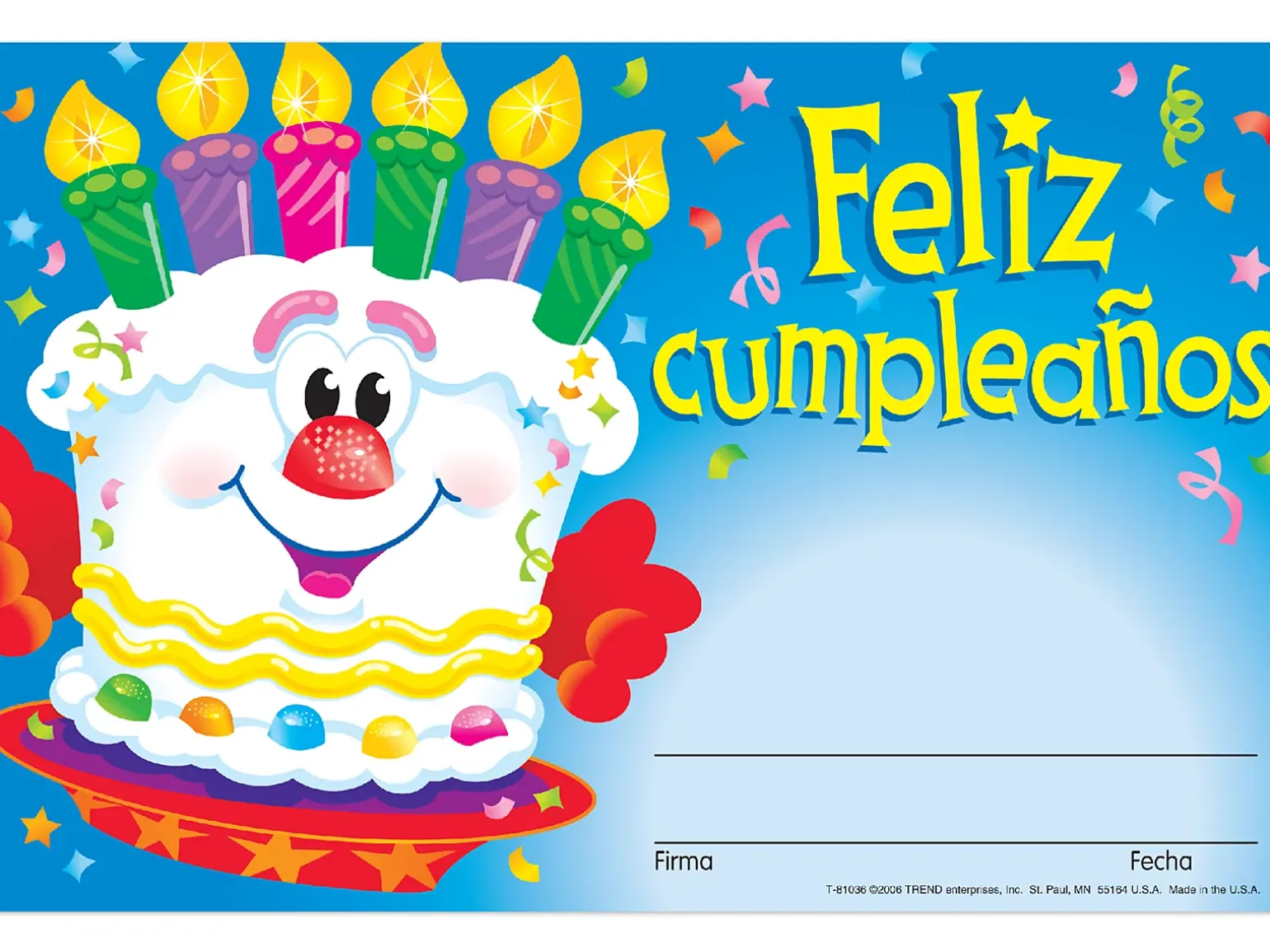 Feliz cumpleaños Birthday Certificates