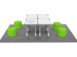 Flex-Space Comfy Seat Write & Wipe Desk Zone