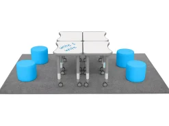Flex-Space Comfy Seat Write & Wipe Desk Zone