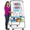Flex-Space Double-Sided Mobile Teaching Easel