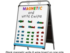 Flex-Space Double-Sided Mobile Teaching Easel