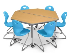 Flex-Space Ergo Chair & Trapezoid Table Zone