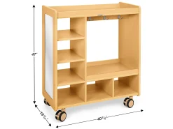 Flex-Space Jr.® Mobile Double-Sided Dress-Up Center