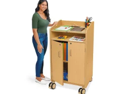 Flex-Space Jr.® Mobile Locking Teacher Station with Power