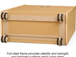Flex-Space Jr.® Mobile 4-Shelf Locking Storage Cabinet