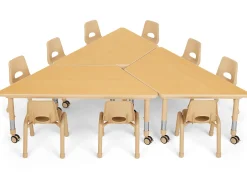 Flex-Space Jr.® Mobile Trapezoid Table