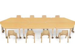 Flex-Space Jr.® Mobile Trapezoid Table