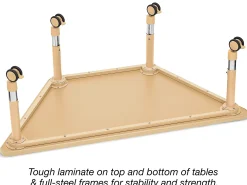 Flex-Space Jr.® Mobile Trapezoid Table