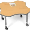 Flex-Space Mobile Clover Table - Maple