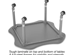 Flex-Space Mobile Clover Table - Maple