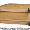 Flex-Space Mobile 12-Cubby Storage Unit - Maple
