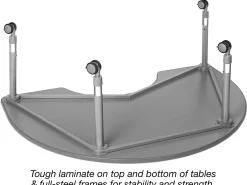 Flex-Space Mobile Group Table - Maple